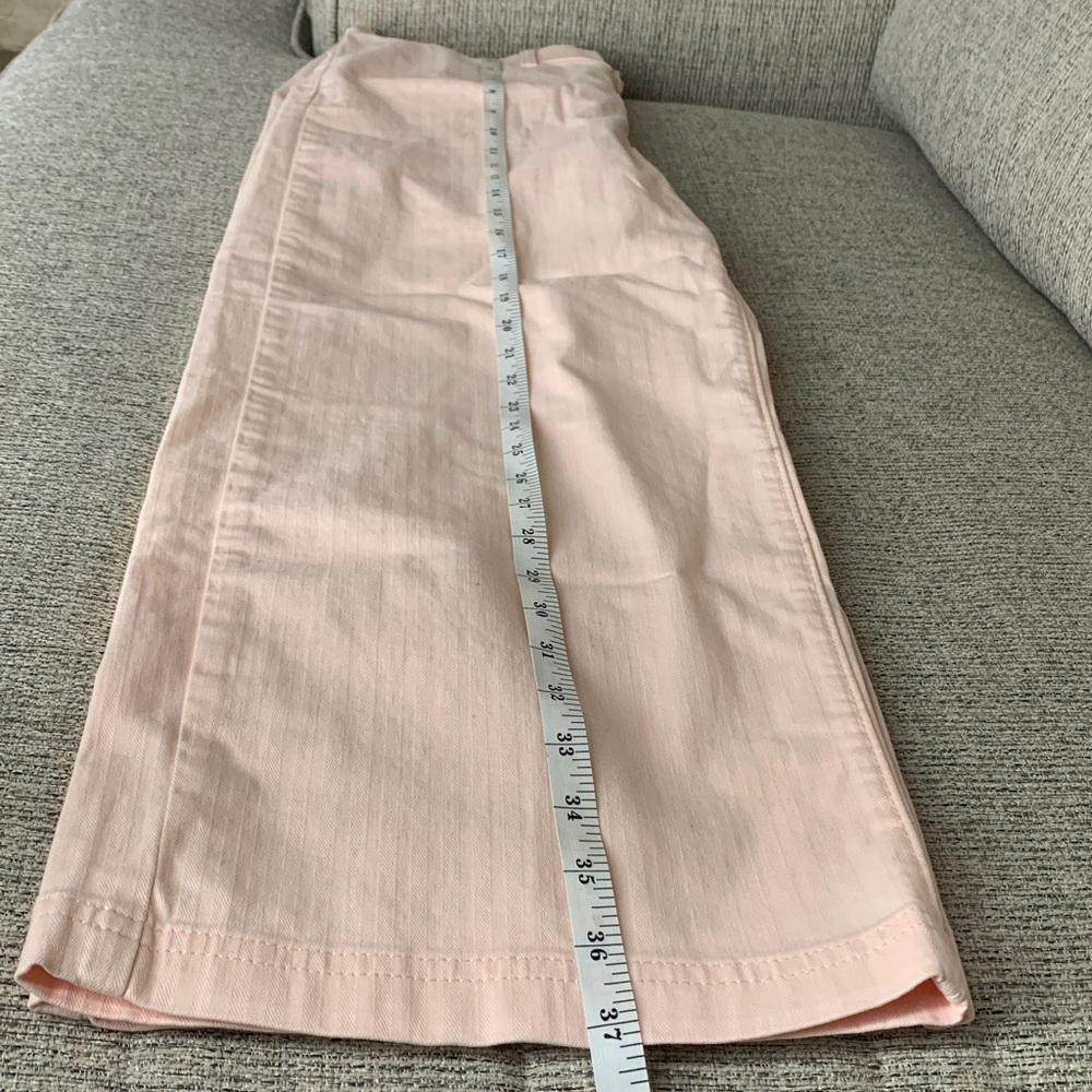 Size 10 women’s pants classic wide leg cropped pretty pastel color new - Picture 16 of 17